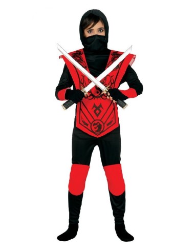 DISFRAZ NINJA ROJO 3-4 AÑOS