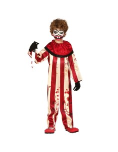 DISFRAZ PAYASO SANGRIENTO RAYAS 5-6 AÑOS