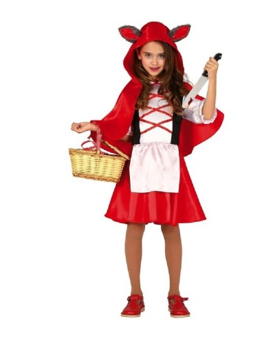 DISFRAZ CAPERUCITA CAPUCHA LOBO 5-6 AÑOS