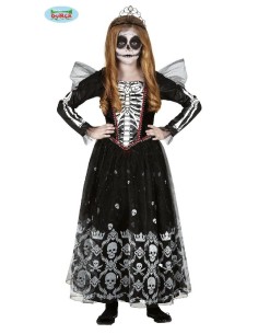 DISFRAZ SKELETON PRINCESS 5-6 AÑOS