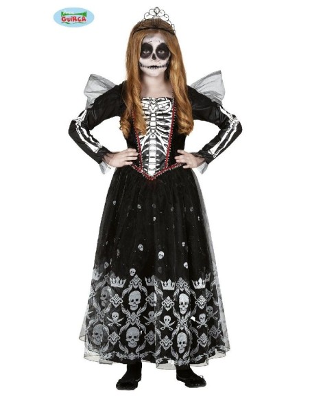 DISFRAZ SKELETON PRINCESS 5-6 AÑOS