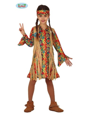DISFRAZ DE HIPPIE NIÑA 5-6 AÑOS