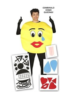 DISFRAZ EMOTICONO + M&M MIX CARAS