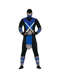 DISFRAZ NINJA AZUL ADULTO T.M 48 50