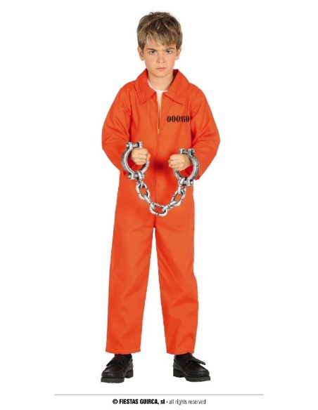 DISFRAZ PRESO PRESIDIARIO  INMATE 5-6 AÑ