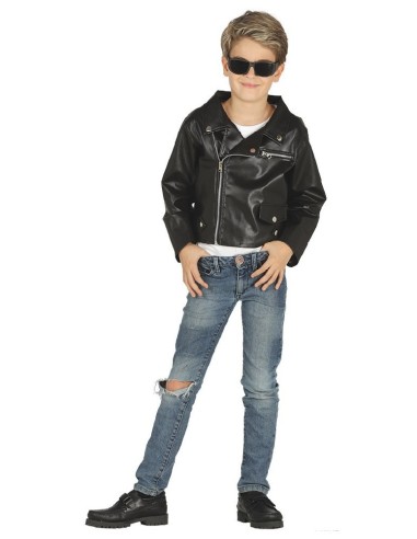 DISFRAZ CHAQUETA CUERO GREASE DANNY ZUKO