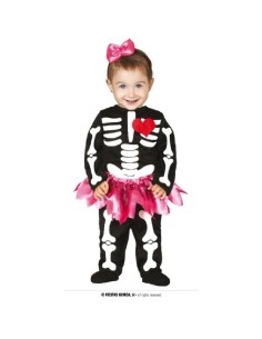 DISFRAZ BABY SKELETON NIÑA CORAZON 12-18
