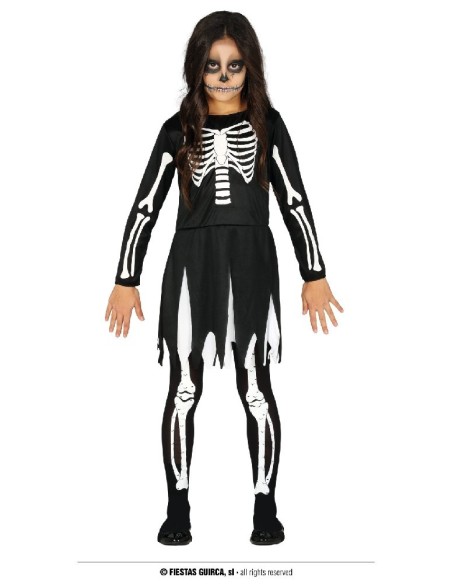 DISFRAZ ESQUELETO SKELETON 5-6 AÑOS