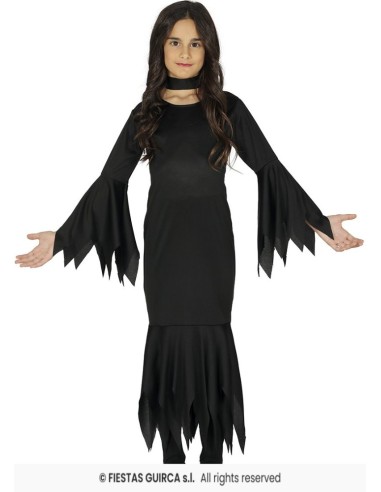 DISFRAZ MORTICIA LADY MONSTER 10-12 Años