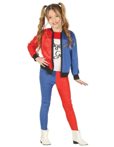 DISFRAZ HARLEYQUIN DANGEROUS 7-9 Años