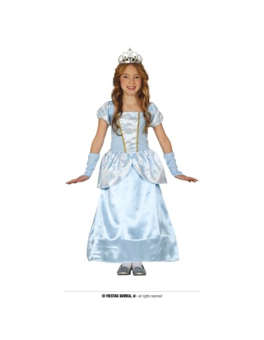 DISFRAZ PRINCESA AZUL  3-4 Años