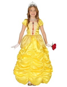 DISFRAZ PRINCESA AMARILLA BELLA 3-4