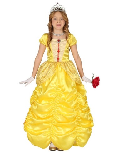 DISFRAZ PRINCESA AMARILLA BELLA 3-4