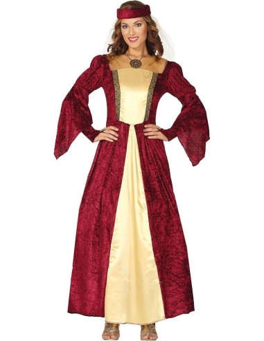 DISFRAZ DAMA MEDIEVAL, ADULTA, 38 - 40 (