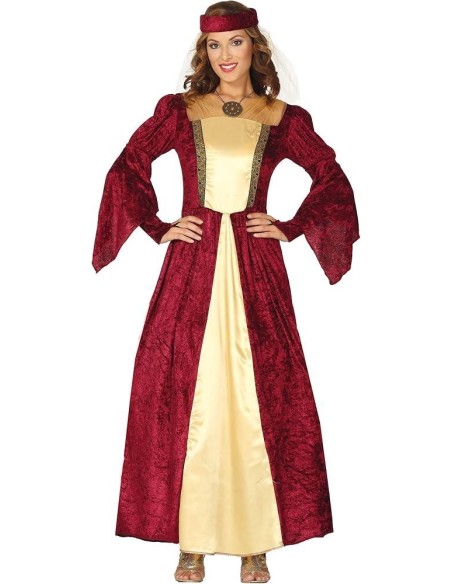 DISFRAZ DAMA MEDIEVAL, ADULTA, 38 - 40 (