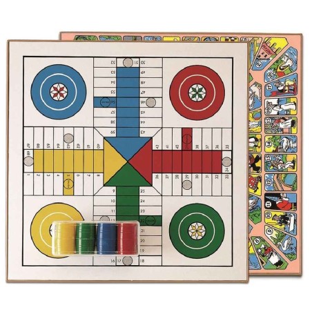 TABLERO PARCHIS-OCA DE MADERA CON ACCESO
