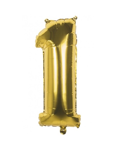 GLOBO GIGANTE NUMERO Nº 1 COLOR ORO (60C