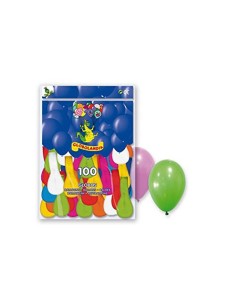 BOLSA 100 GLOBOS COLORES 2