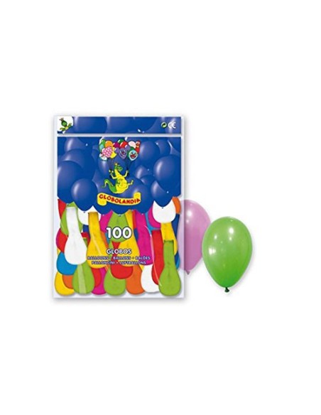 BOLSA 100 GLOBOS COLORES
