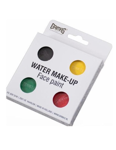 PALETA 4 COLORES GRIMAS- NEGRO ROJO AMAR