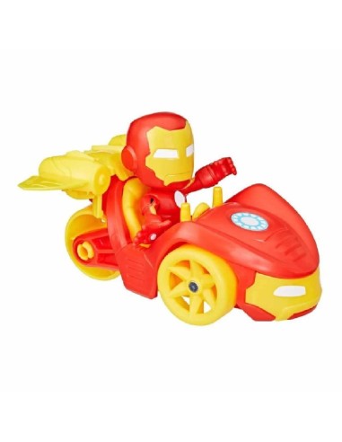 SPIDEY SET FIGURA Y VEHICULO IRON-MAN RA