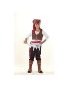 DISFRAZ PIRATA CARIBE NIñA 4-6 AñOS