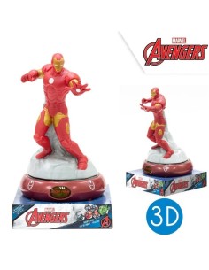 LAMPARA DE NOCHE FIGURA 3D IRONMAN 25CM