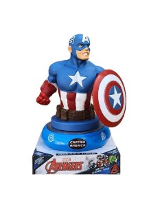LAMPARA DE NOCHE FIGURA 3D CAPITAN AMERI