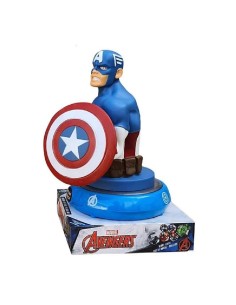 LAMPARA DE NOCHE FIGURA 3D CAPITAN AMERI 2