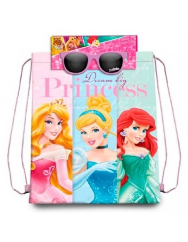 SACO MOCHILA + GAFAS SOL PRINCESAS DISNE