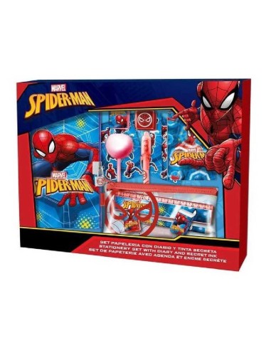 SET DE PAPELERIA STICKERS SPIDERMAN