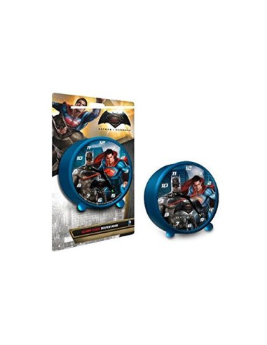 DESPERTADOR REDONDO 9 CM BATMAN VS SUPER