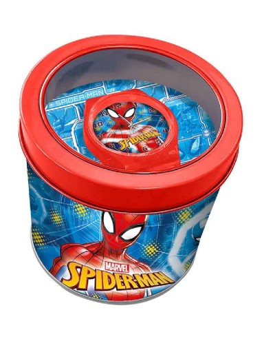 RELOJ ANALOGICO DE SPIDERMAN EN CAJA DE 