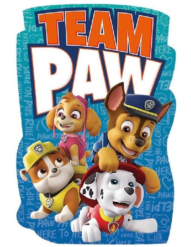 TOALLA PAW PATROL FORMA 88X148 CM