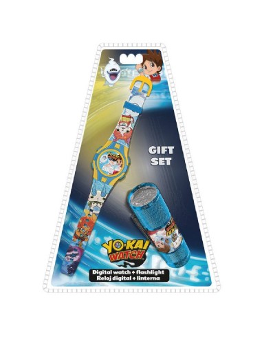 SET DE RELOJ DIGITAL Y LINTERNA YO KAI W
