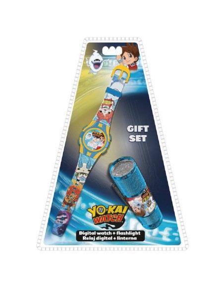 SET DE RELOJ DIGITAL Y LINTERNA YO KAI W