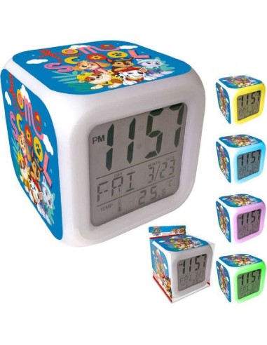 RELOJ DIGITAL CON ALARMA PAW PATROL