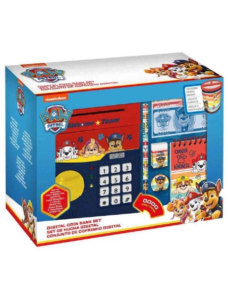 HUCHA DIGITAL  PATRULLA CANINA CON RELOJ