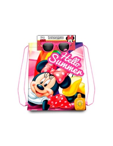 MOCHILA SACO + GAFAS SOL MINNIE