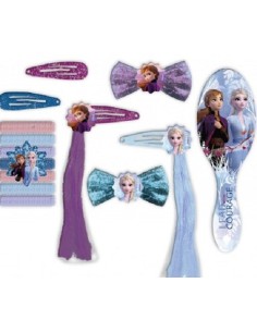 SET 14 ACCESORIOS P/PELO CON CEPILLO FRO 2