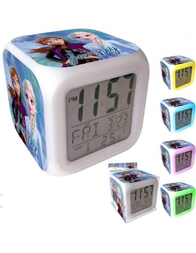 RELOJ DIGITAL CON ALARMA FROZEN 2C
