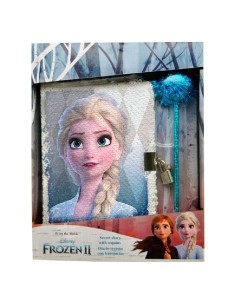 FROZEN 2 - DIARIO LENTEJUELAS + BOLIGRAF
