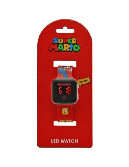 RELOJ LED SUPER MARIO