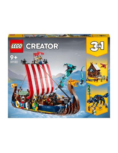 LEGO BARCO VIKINGO Y SERPIENTE MIDGARD -