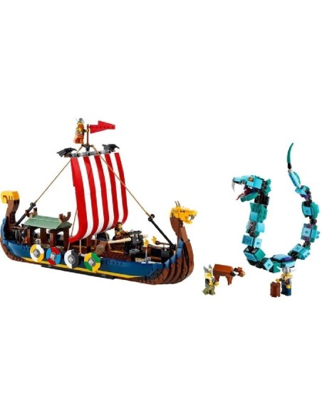 LEGO BARCO VIKINGO Y SERPIENTE MIDGARD -