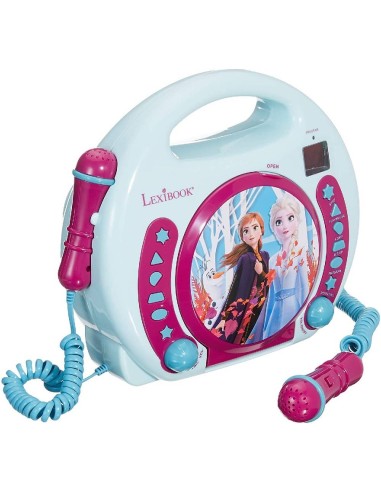 LECTOR CD PORTATIL CON 2 MICROFONOS - FR