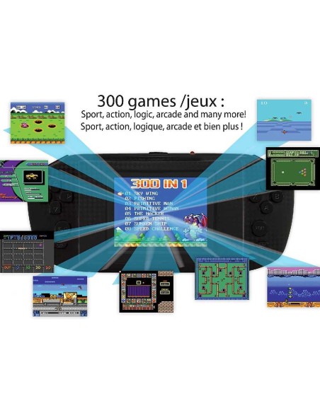CONSOLA PORTATIL POWER ARCADE 2.8`` 300 