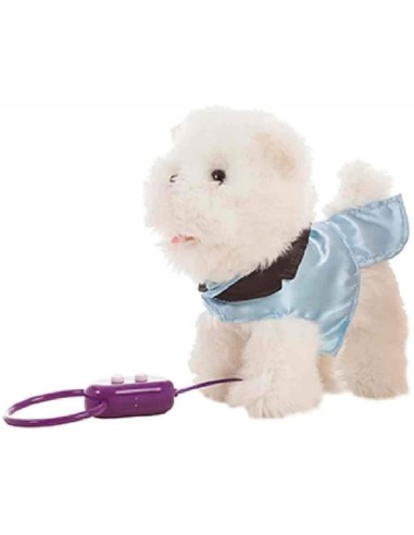 PERRITA MIMI TRAJE AZUL MOVIMIENTO Y SON