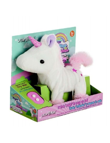 Unicornio Con luz 23 cm col. surtidos