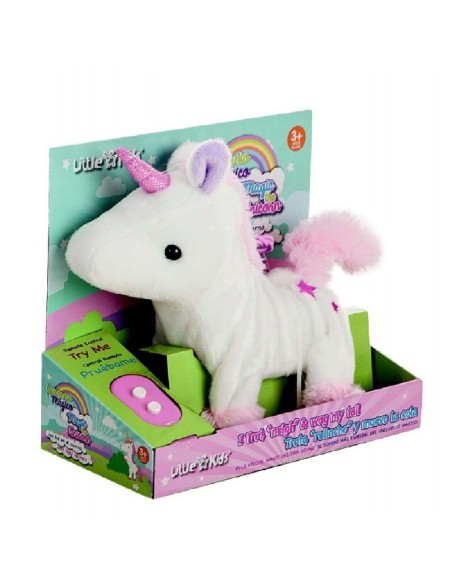 Unicornio Con luz 23 cm col. surtidos